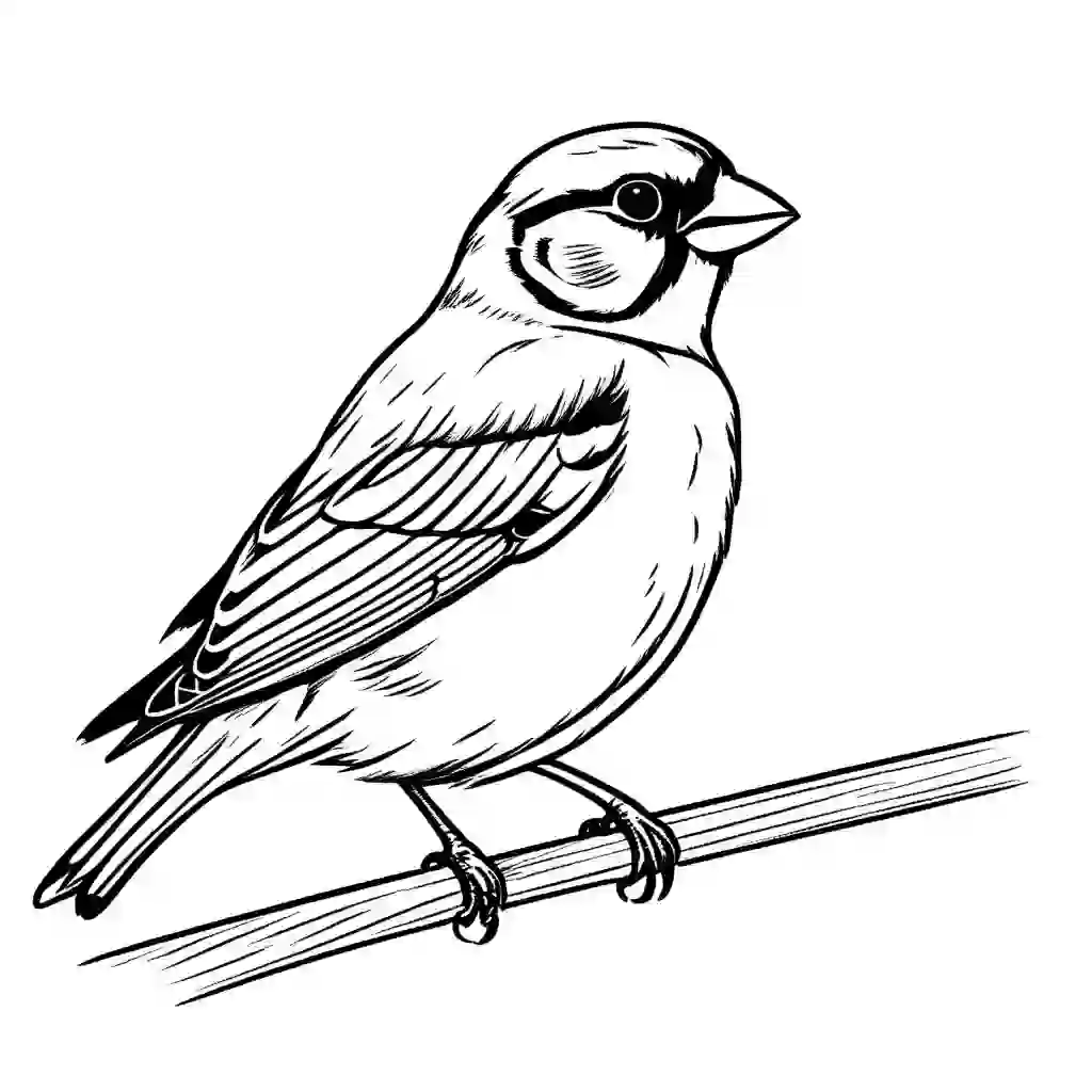 Finch coloring pages