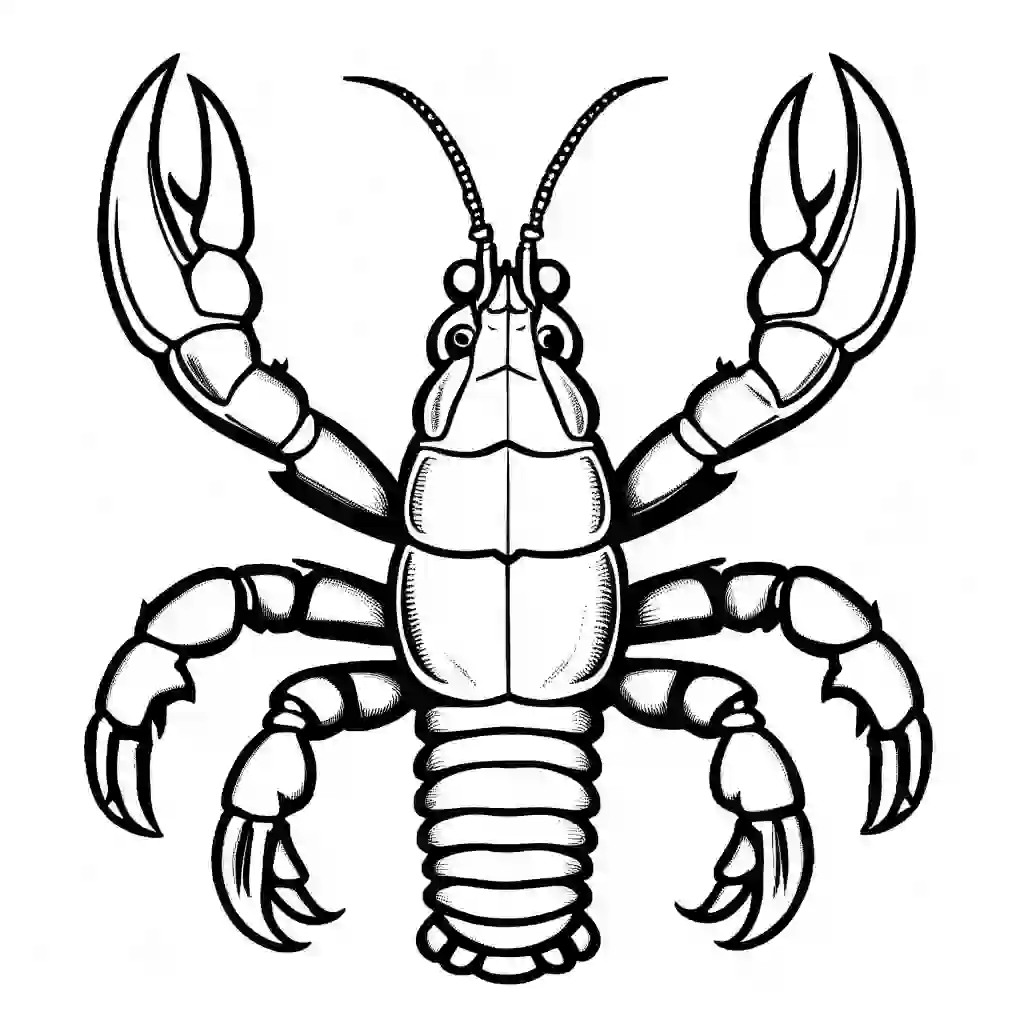 Lobster coloring pages