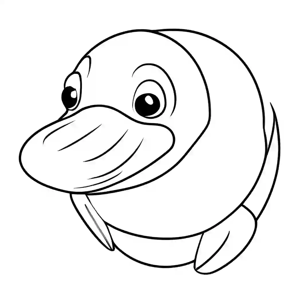 Platypus coloring pages