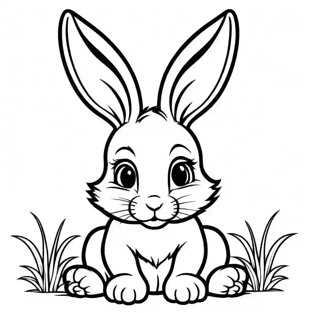 Rabbit coloring pages
