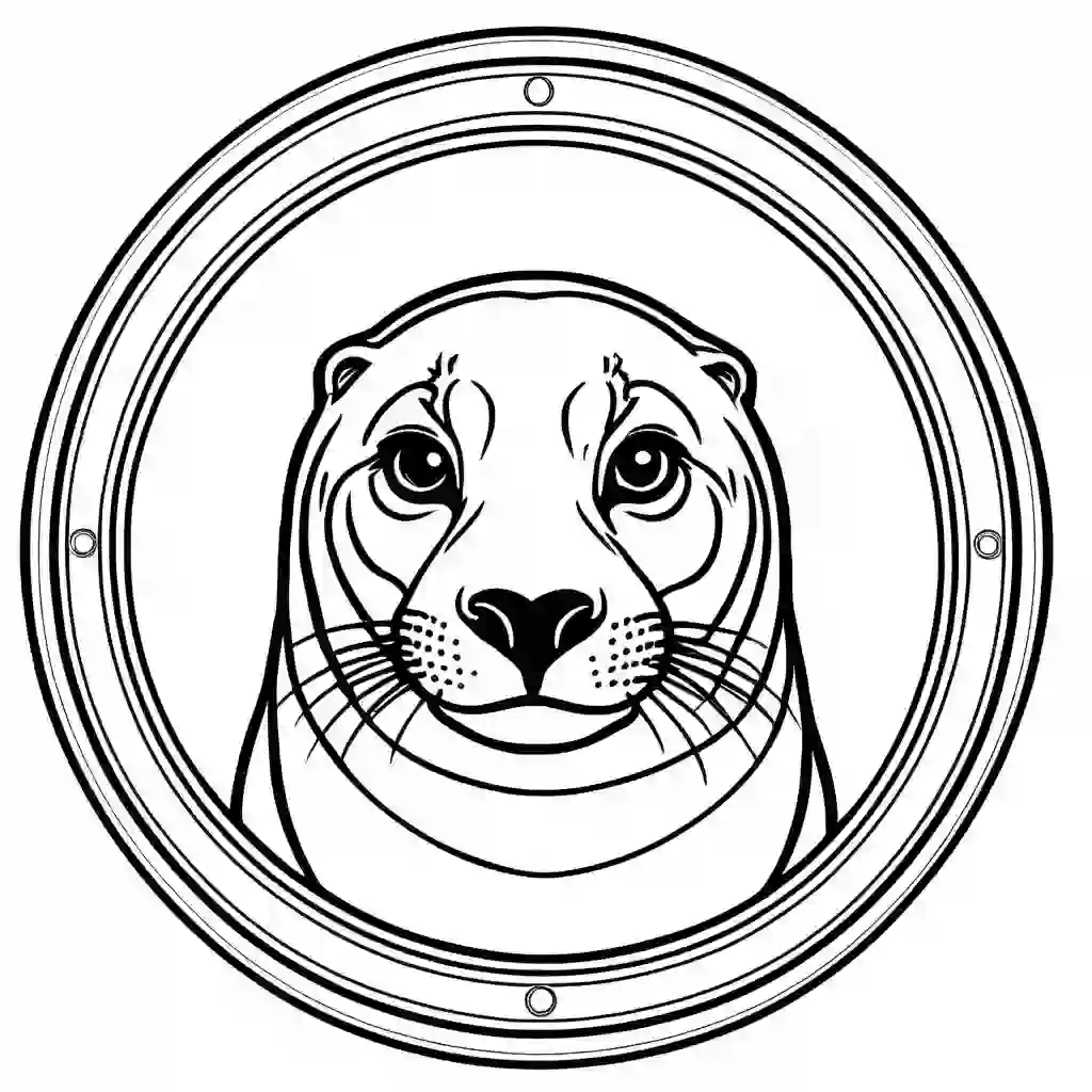 Seal coloring pages