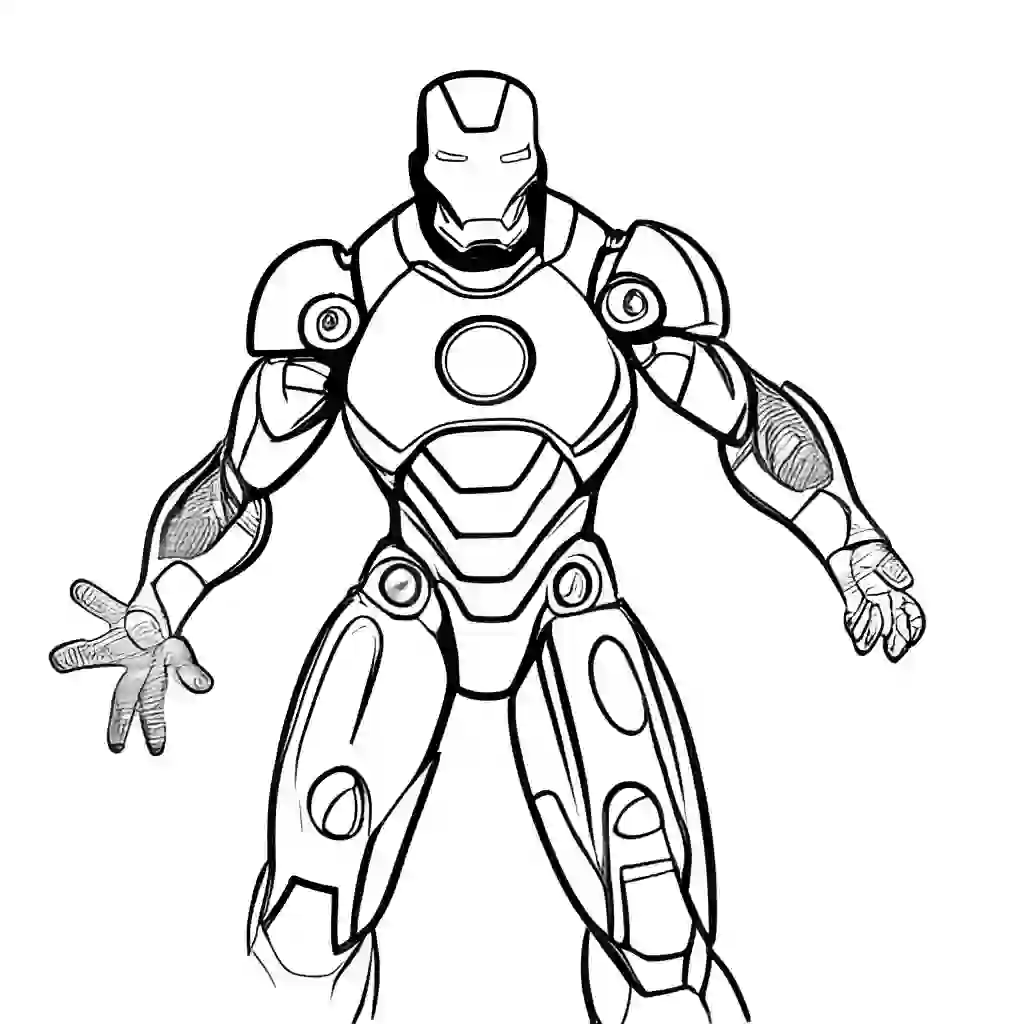 Ironman Printable Coloring Book Pages for Kids