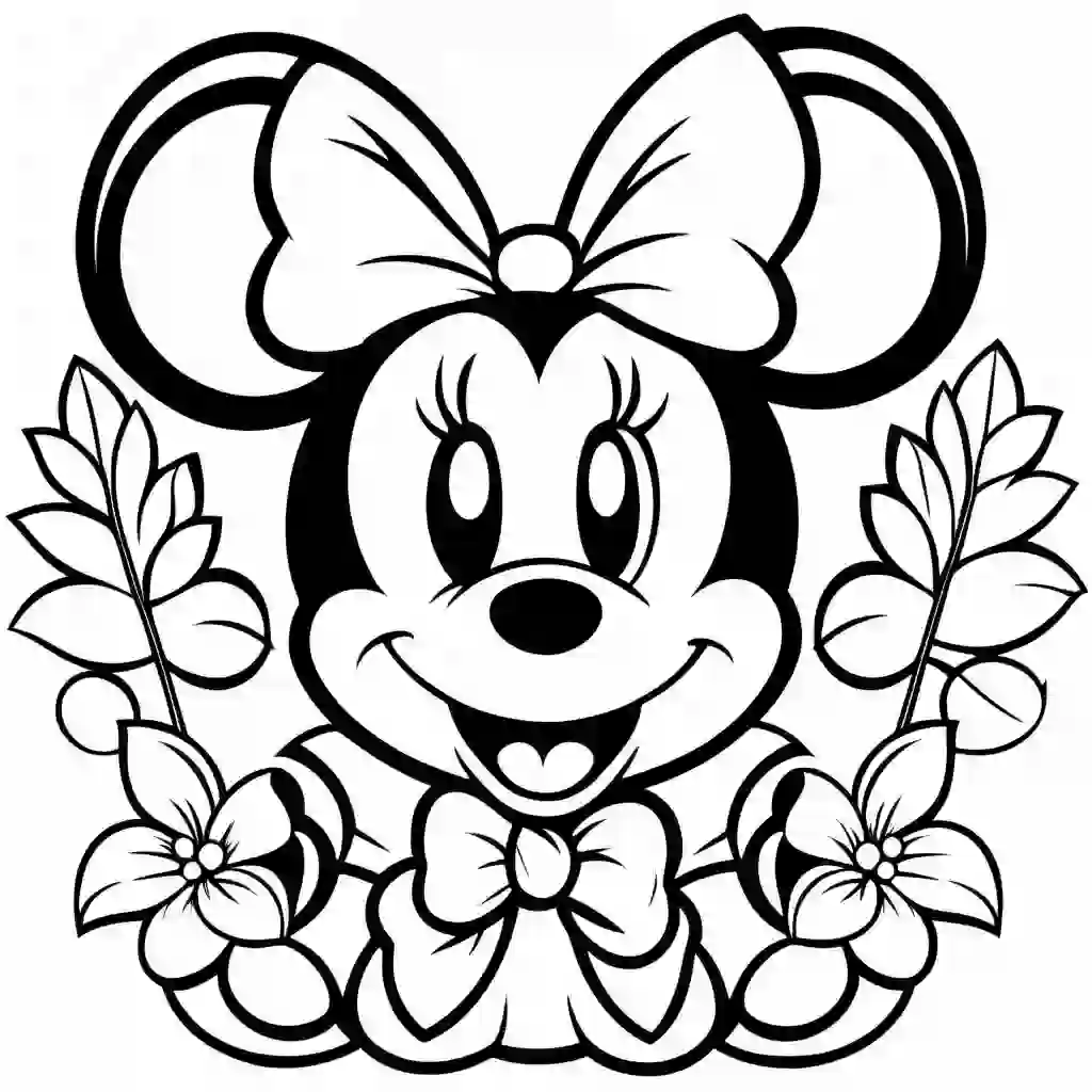 Minnie Mouse Printable Coloring Book Pages for Kids