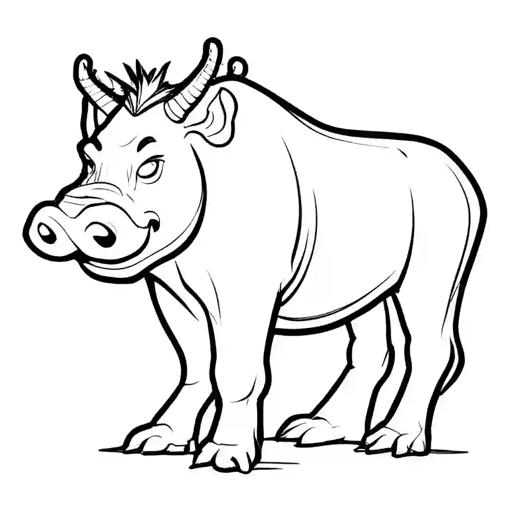 Pumba Printable Coloring Book Pages for Kids