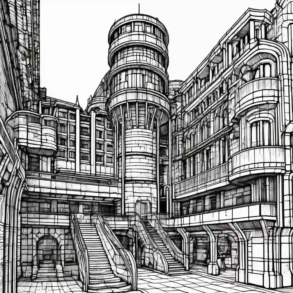 Barbican coloring pages