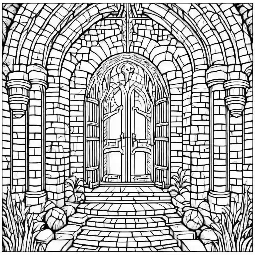Dungeon coloring pages