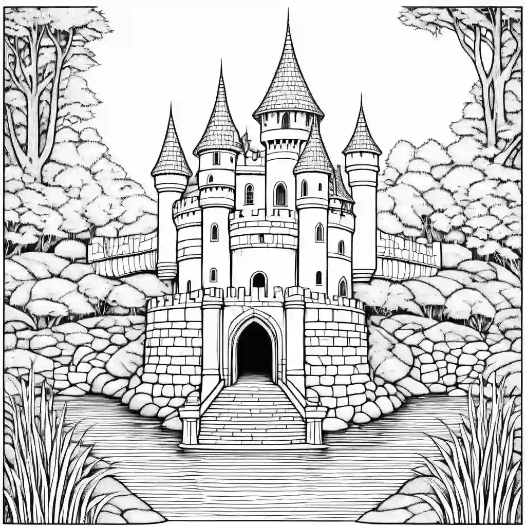 Moat coloring pages