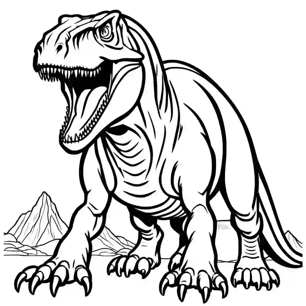 Allosaurus coloring pages
