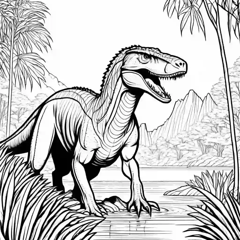 Baryonyx coloring pages