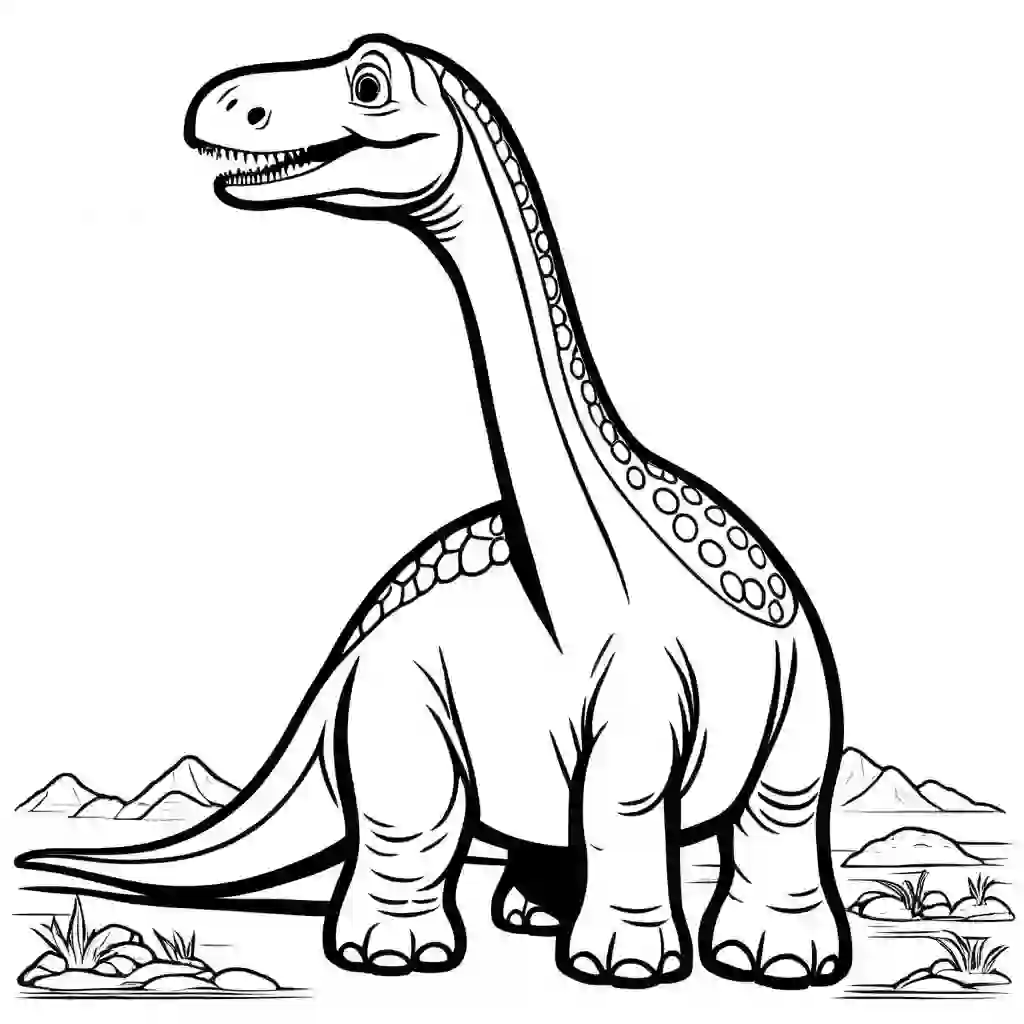 Diplodocus coloring pages