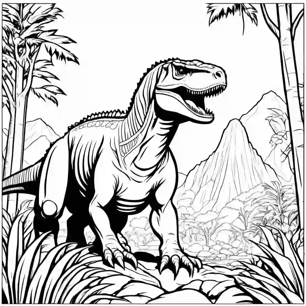 Megalosaurus Printable Coloring Book Pages for Kids