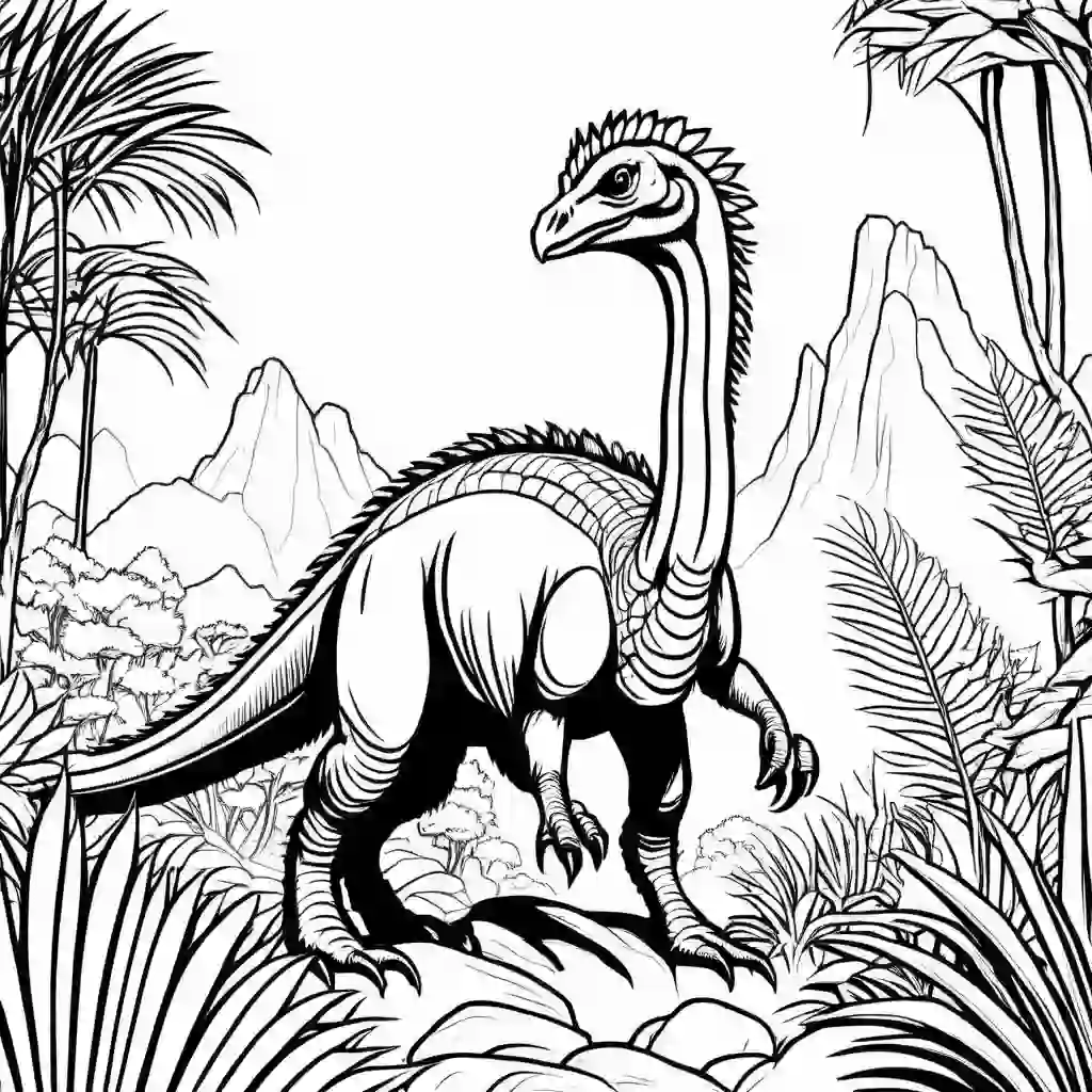 Therizinosaurus coloring pages