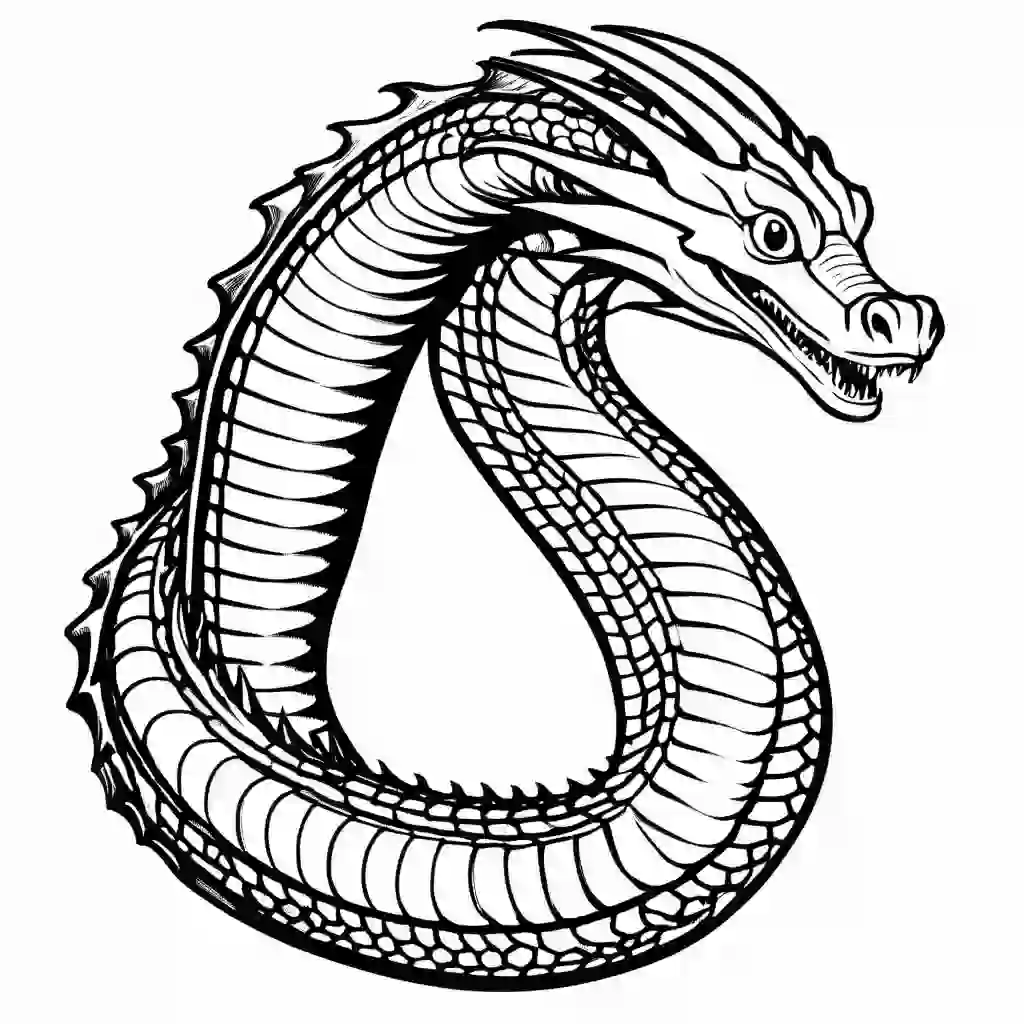 Dragons coloring pages