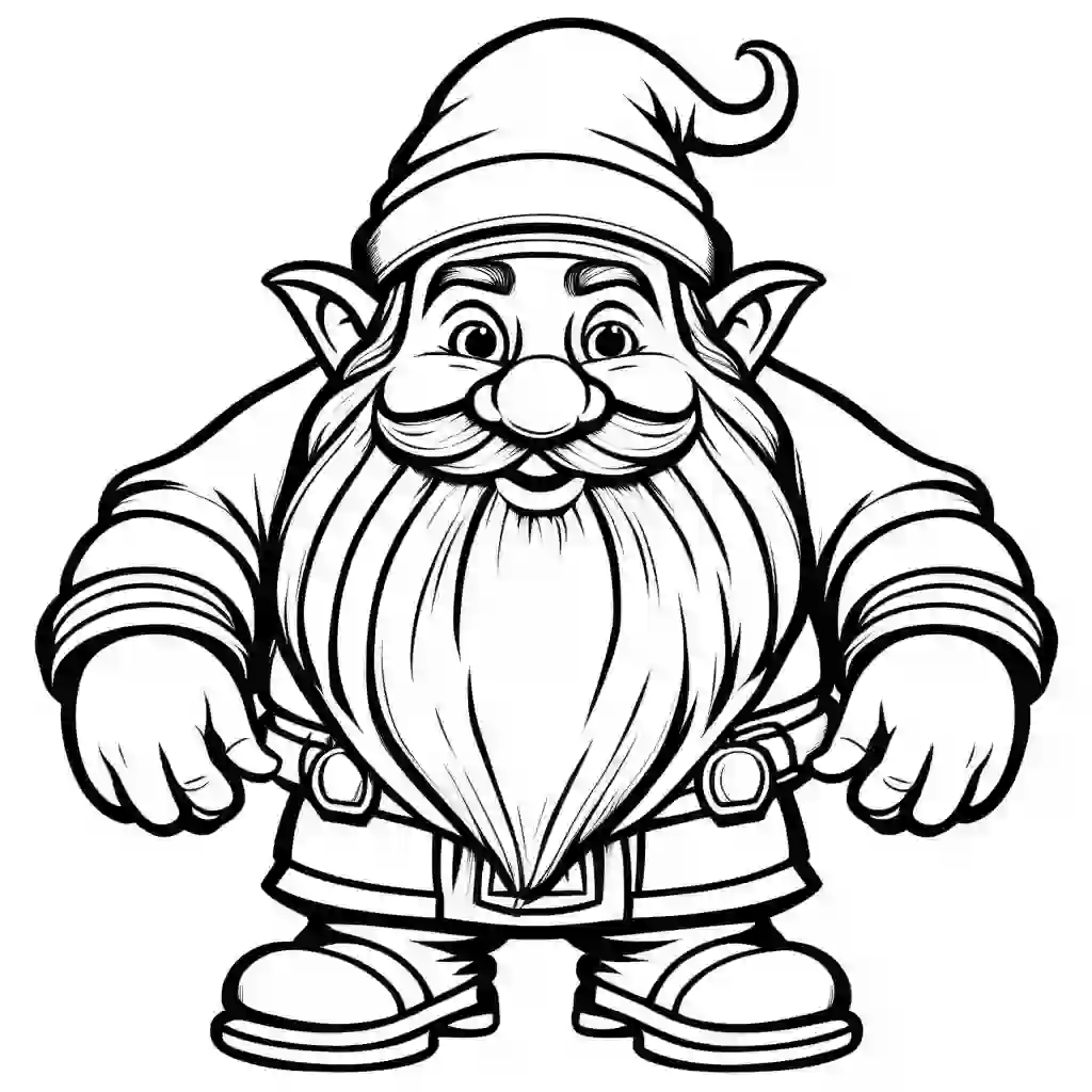 Dwarfs Printable Coloring Book Pages For Kids