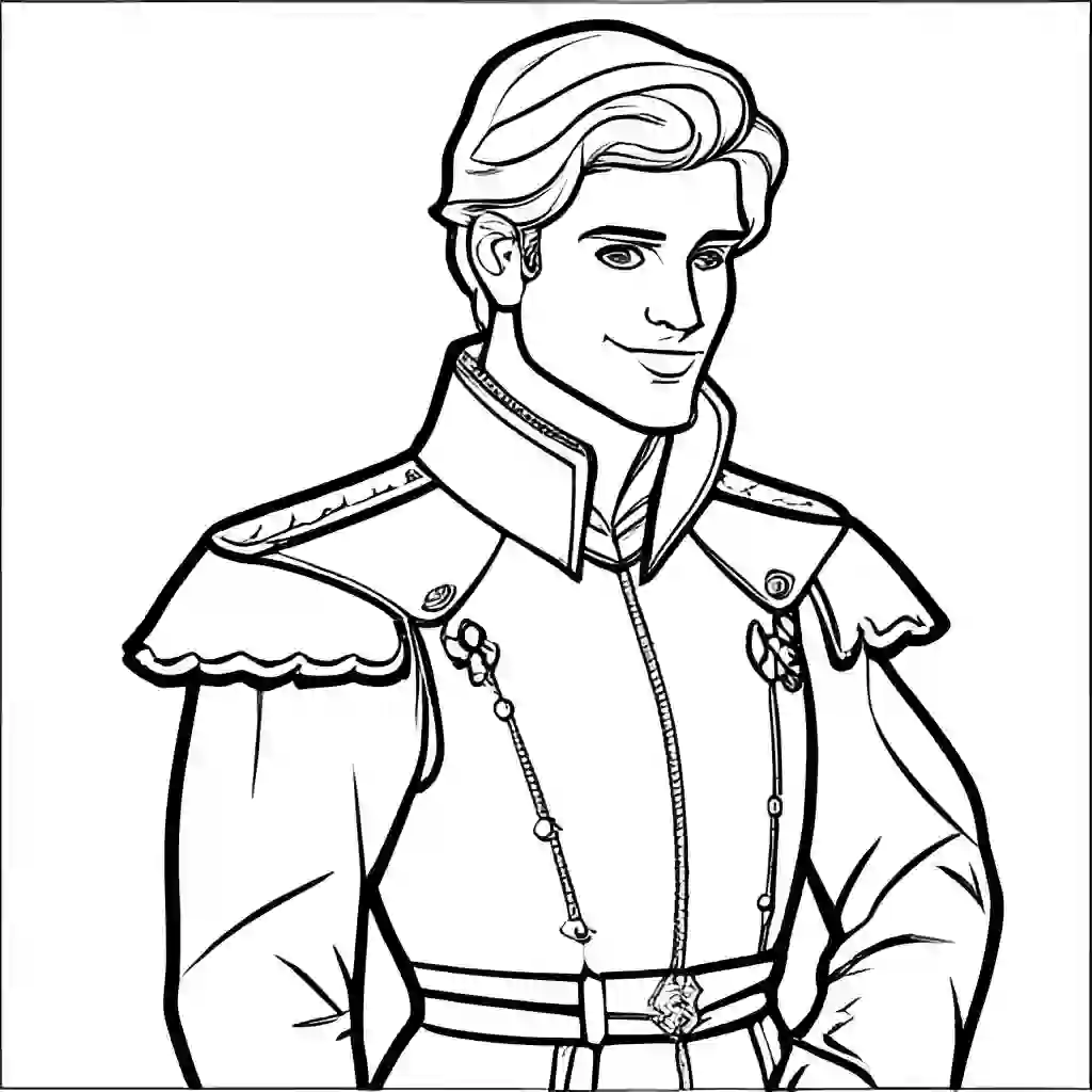 Prince Charming Printable Coloring Book Pages for Kids