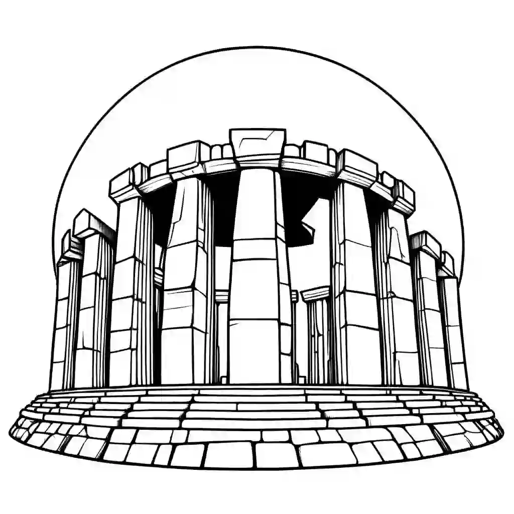 Famous Landmarks coloring pages