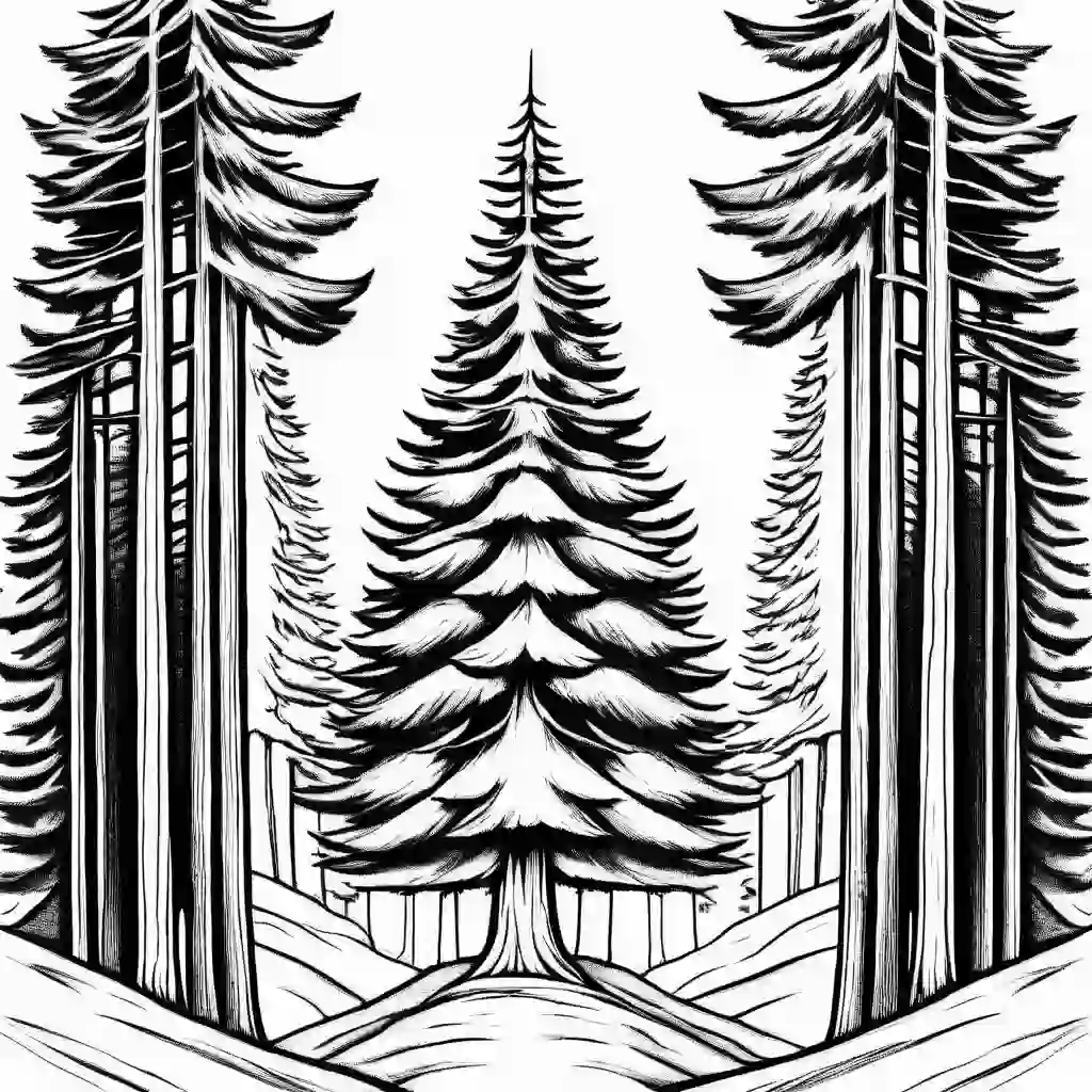 Forest and Trees coloring pages