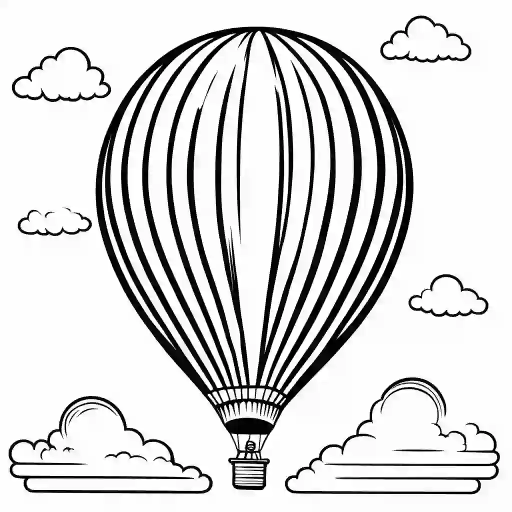 Balloons coloring pages