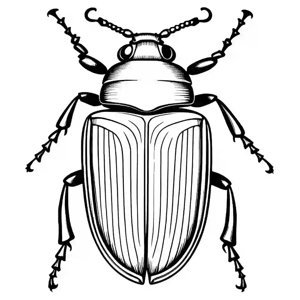 Beetles coloring pages