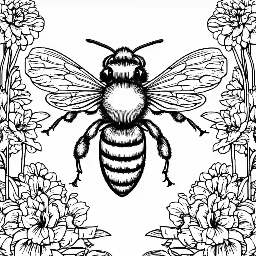 Bumblebees coloring pages