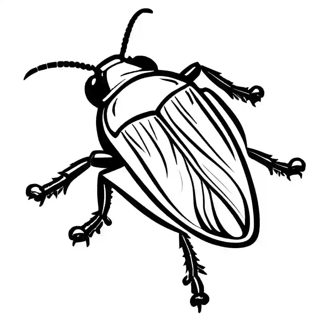 Cockroaches coloring pages