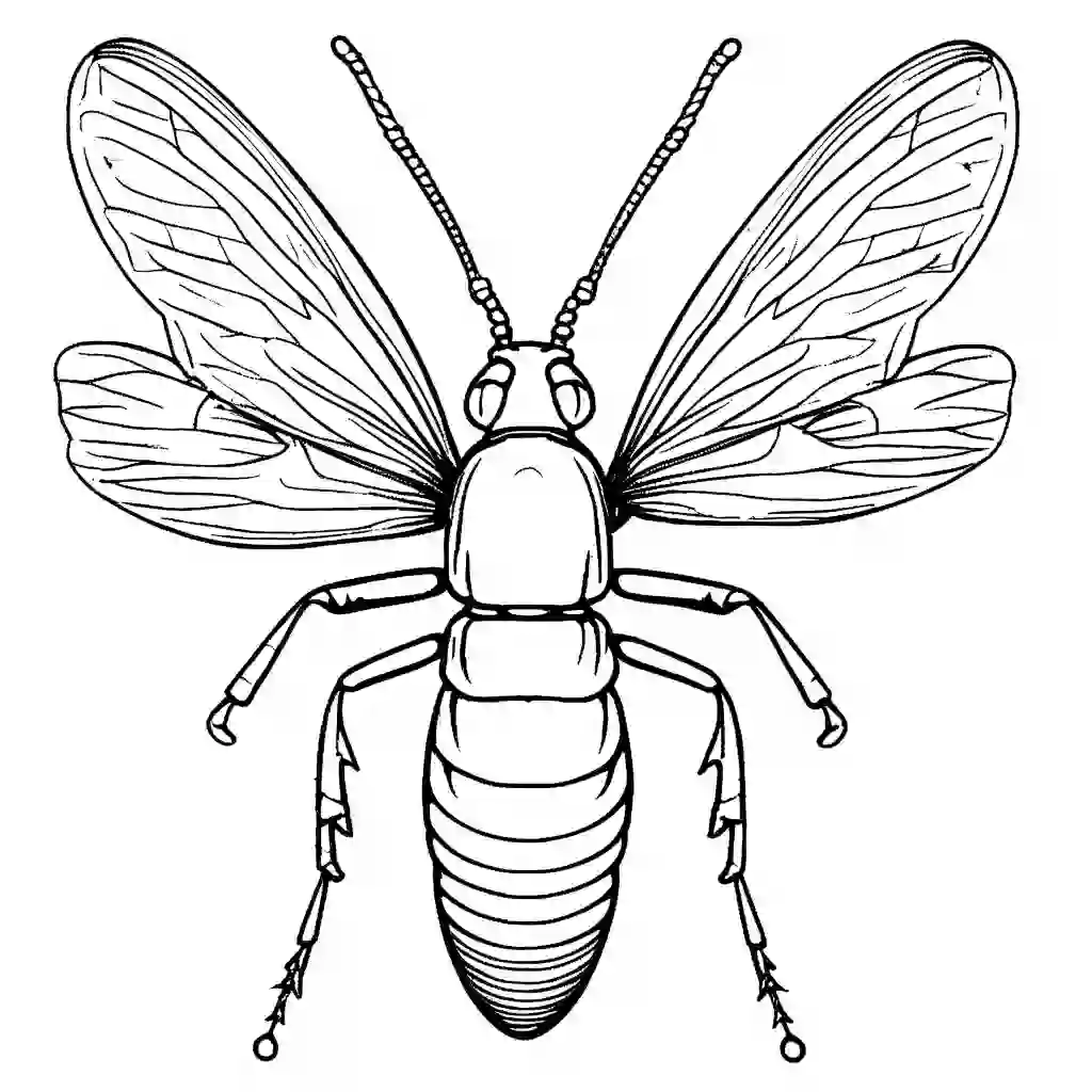 Earwigs coloring pages
