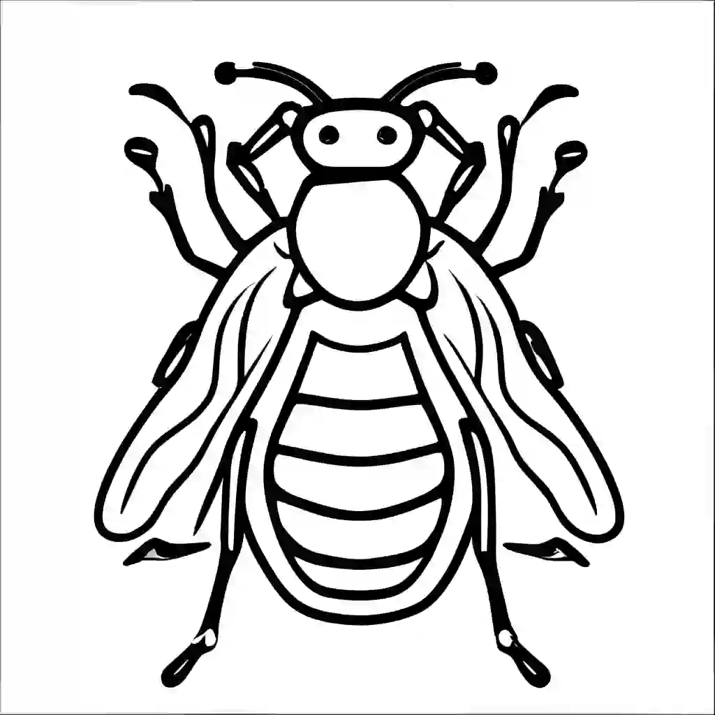 Fleas coloring pages