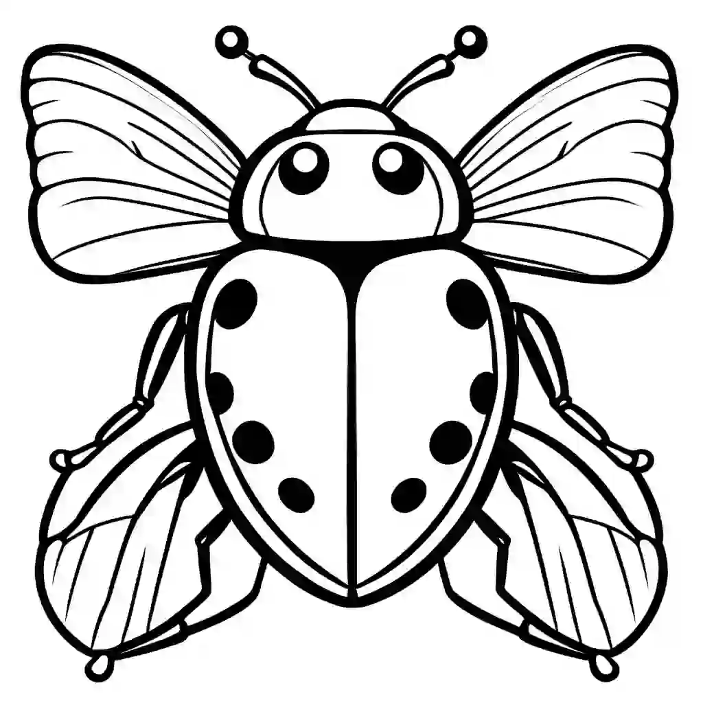 Ladybugs coloring pages