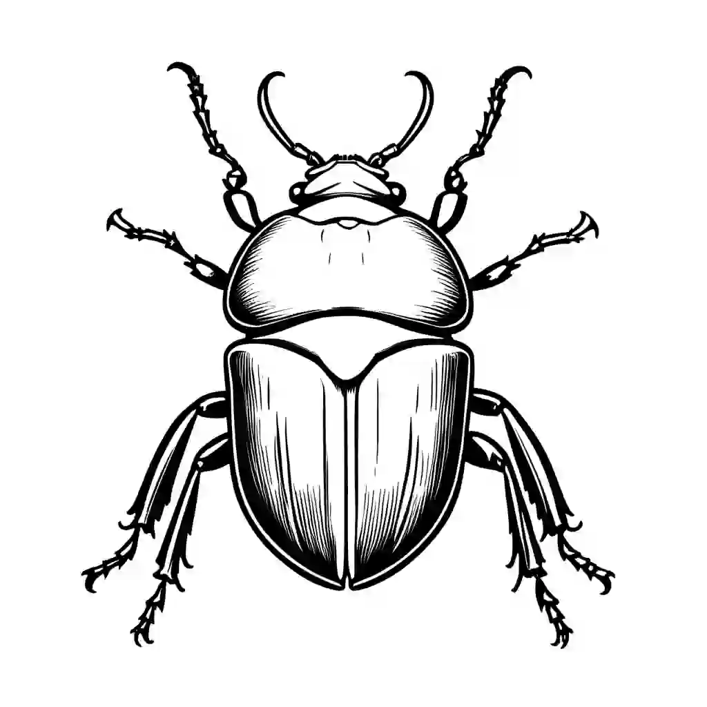 Leaf beetles Printable Coloring Book Pages for Kids