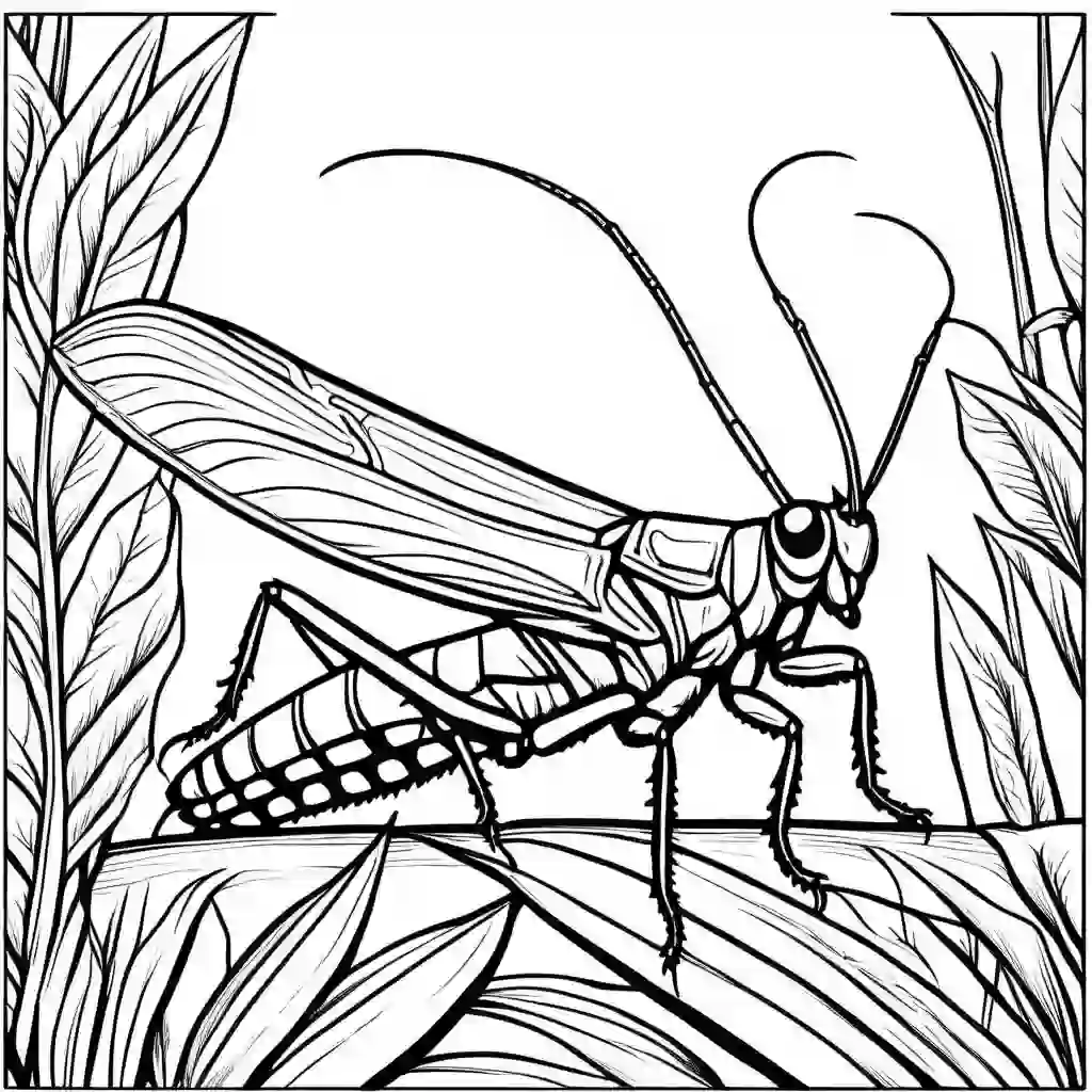 Locusts coloring pages