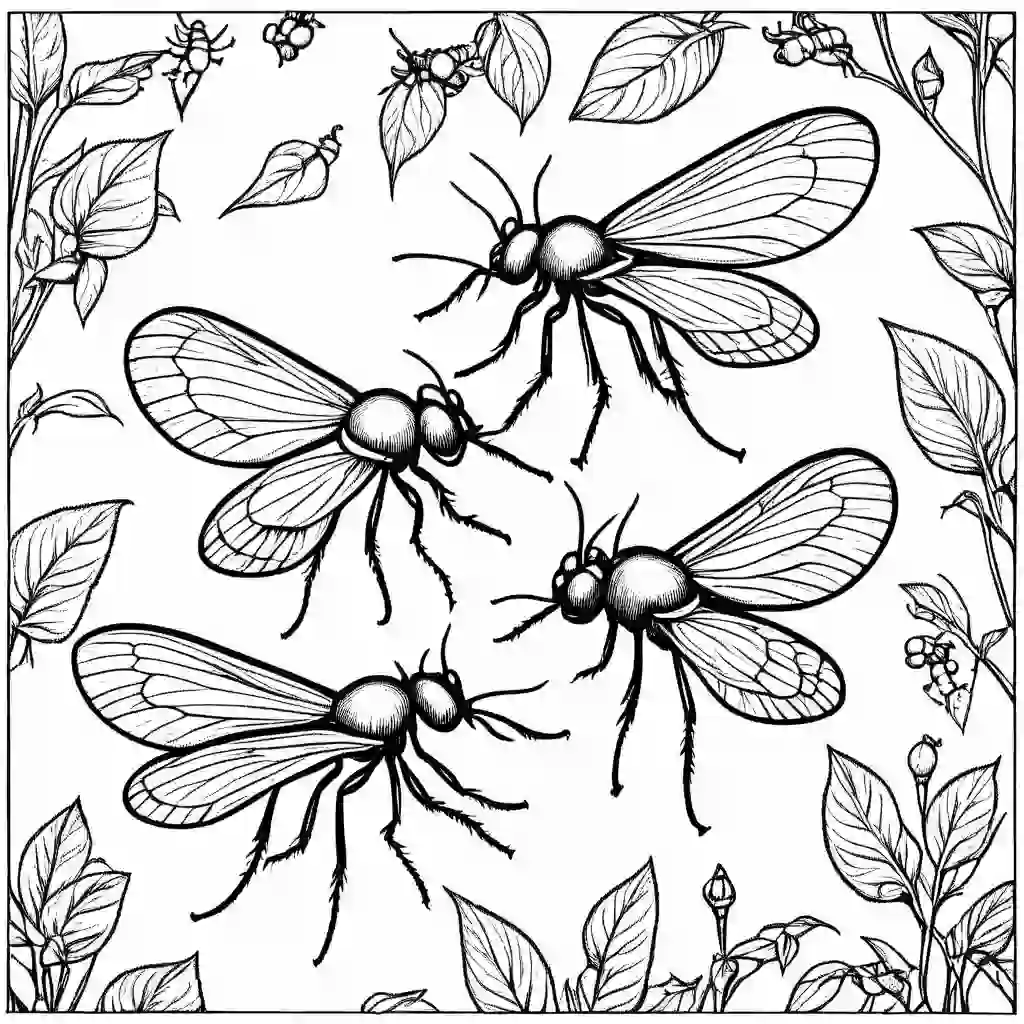 Midges Printable Coloring Book Pages For Kids