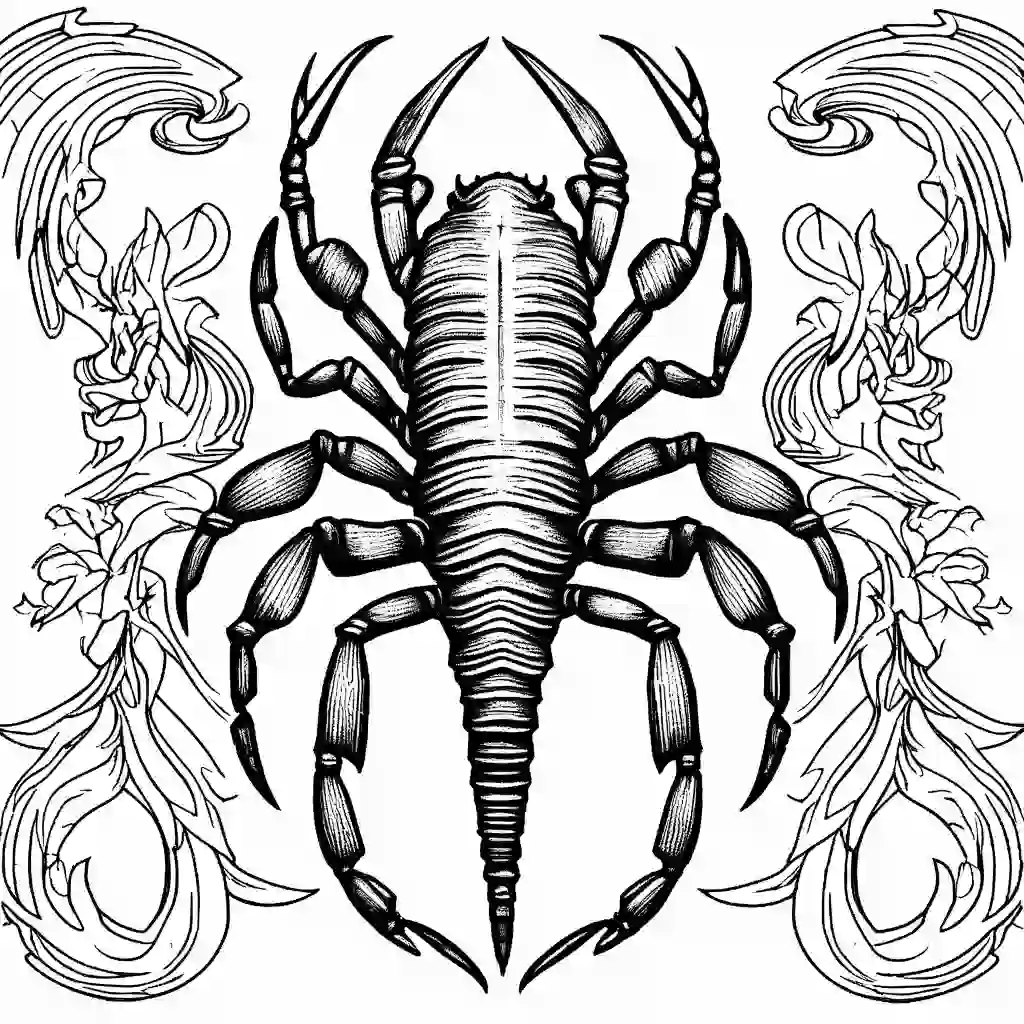 Scorpions coloring pages