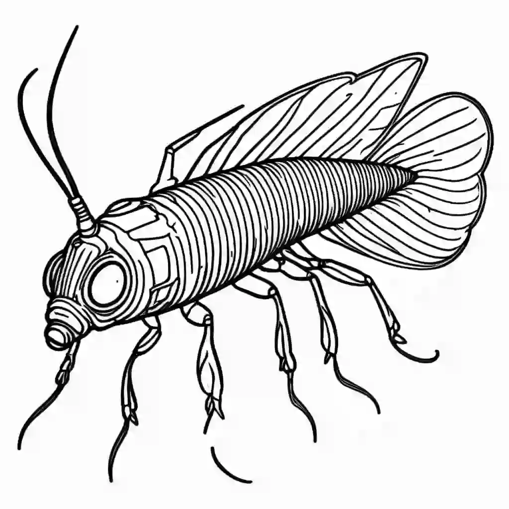Silverfish coloring pages