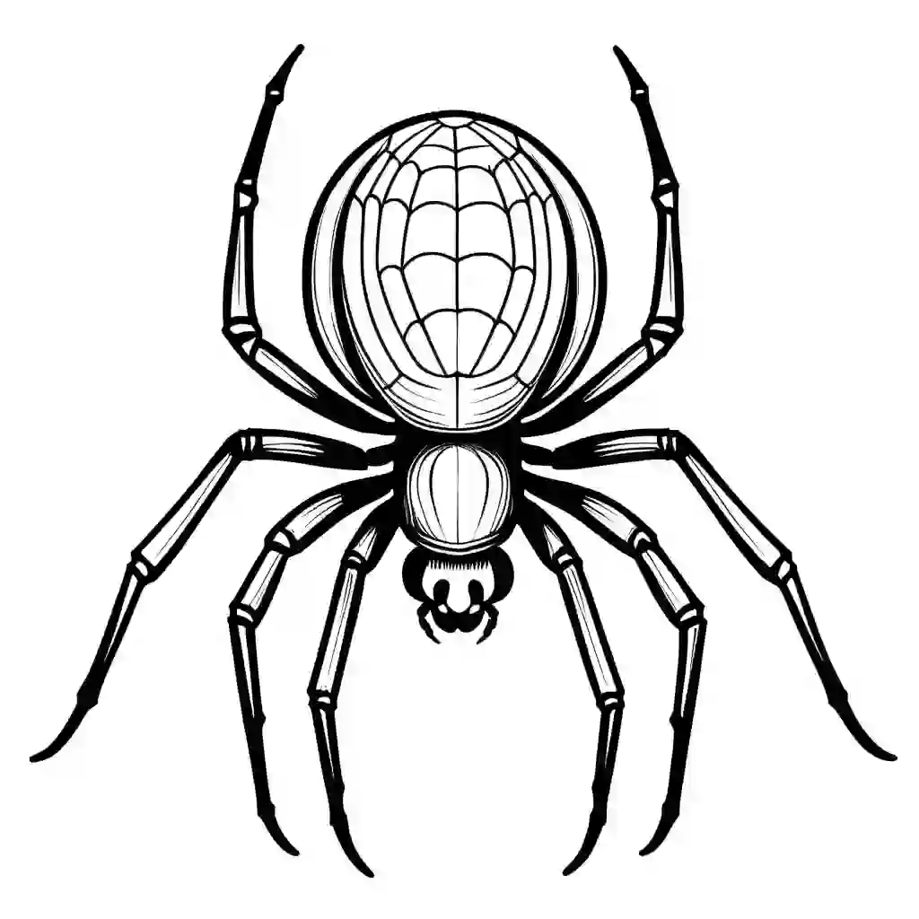 Spiders coloring pages