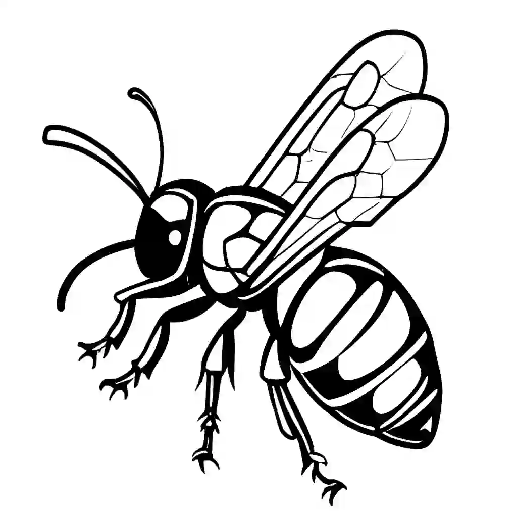 Wasps coloring pages