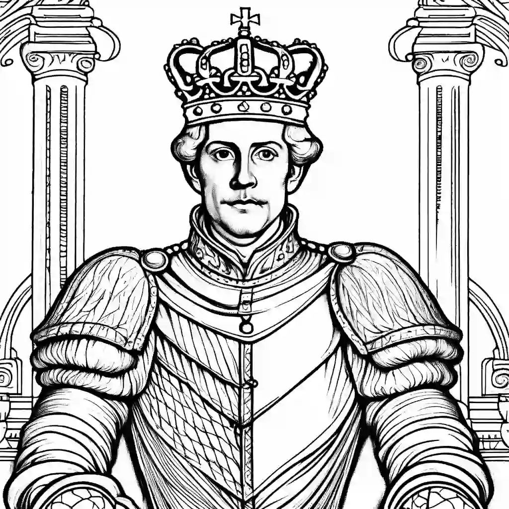 Kings and Queens coloring pages