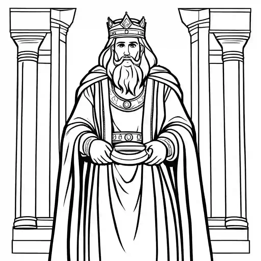 Kings and Queens Printable Coloring Book Pages for Kids