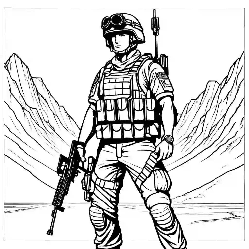 Battlefield Printable Coloring Book Pages for Kids