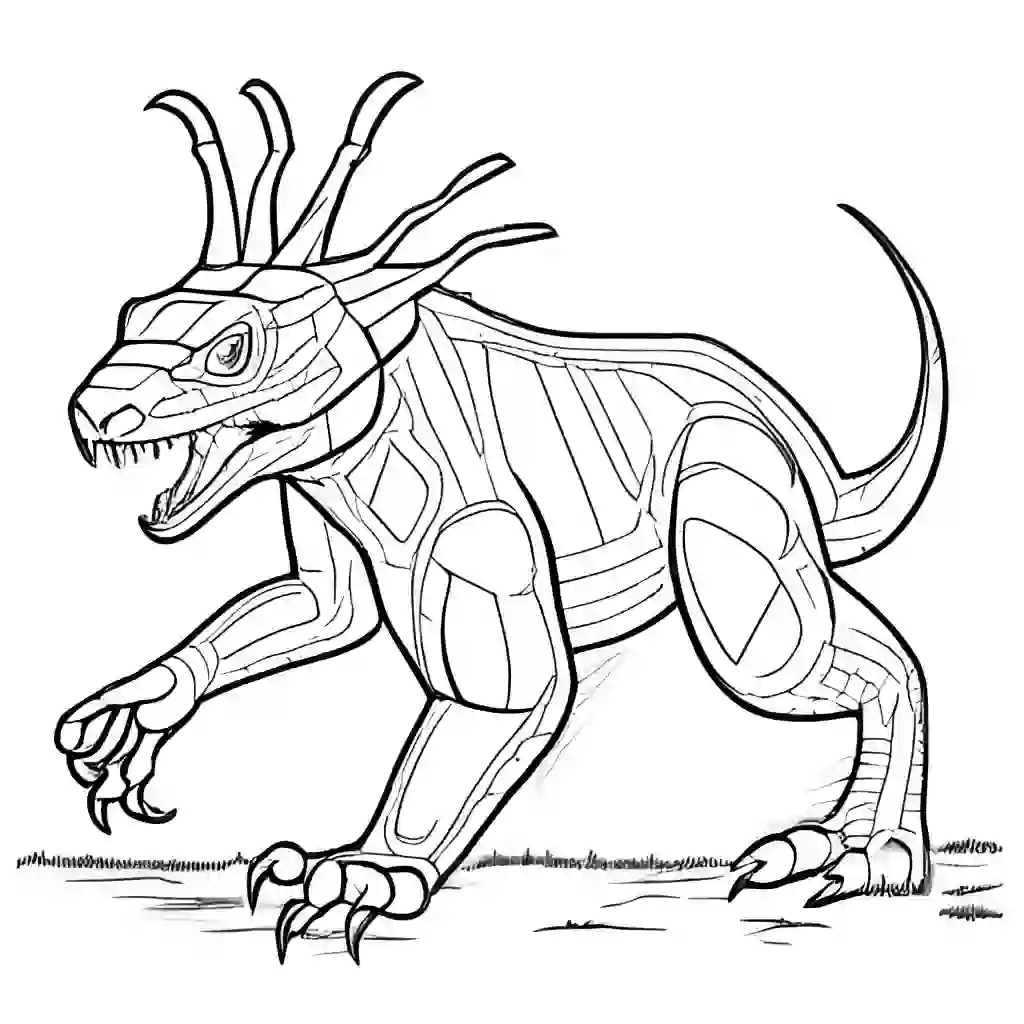 Chupacabra Printable Coloring Book Pages for Kids