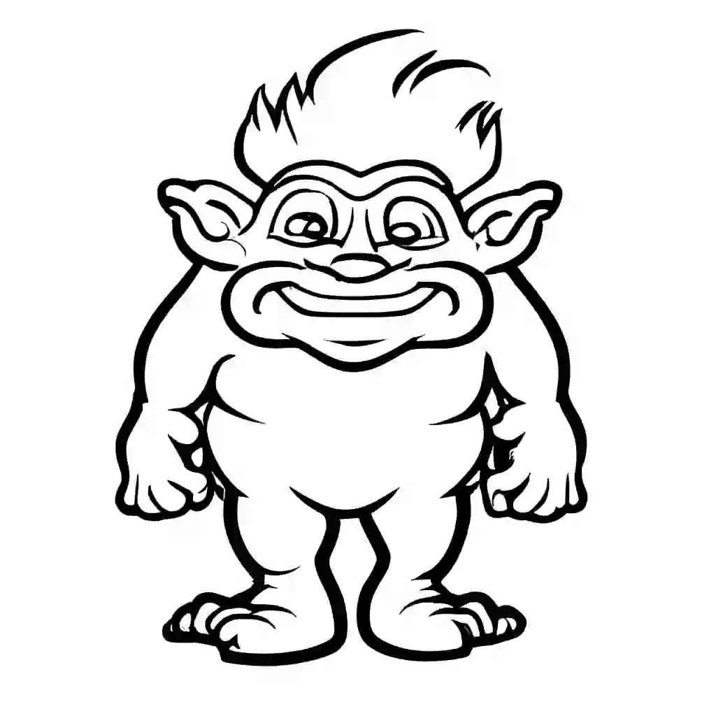 Trolls Printable Coloring Book Pages for Kids