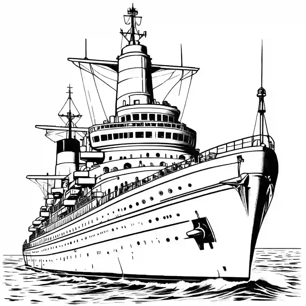 Bismarck Printable Coloring Book Pages for Kids