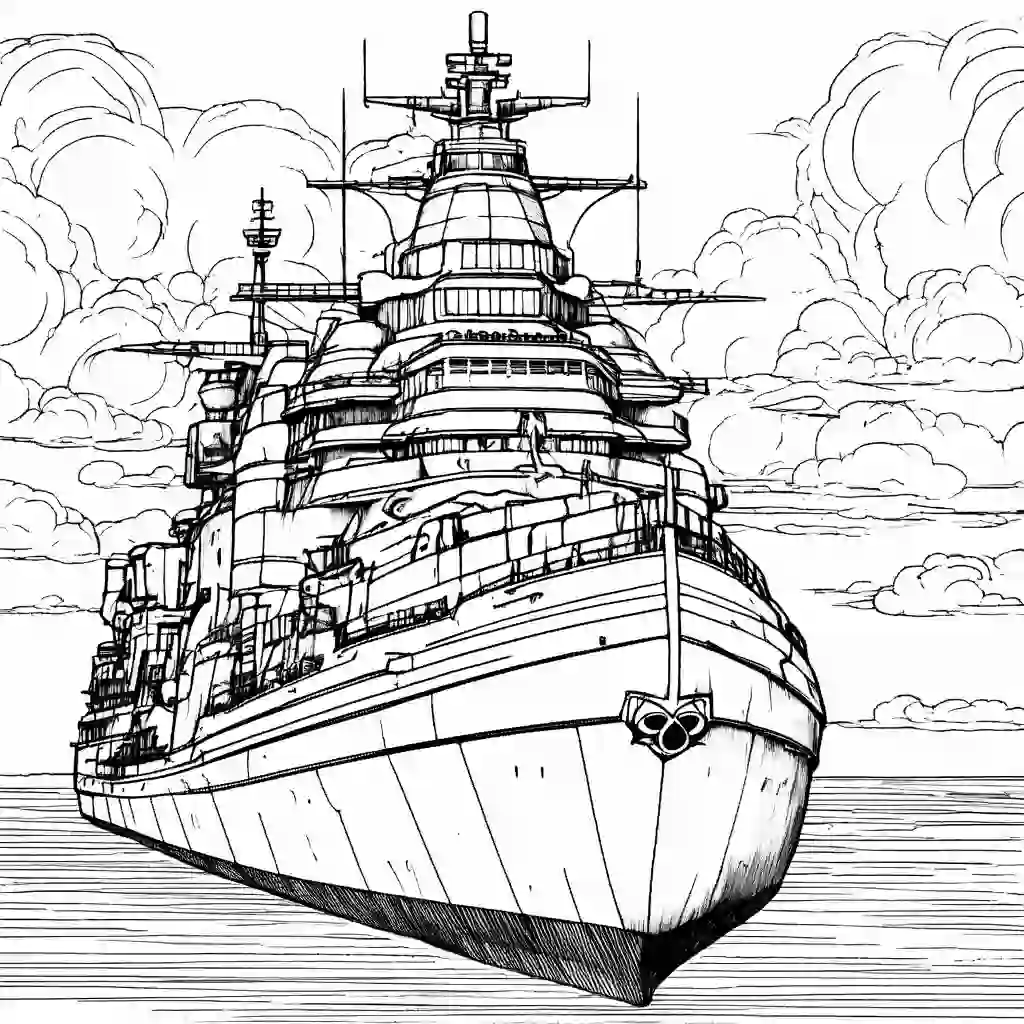 Bismarck Printable Coloring Book Pages for Kids