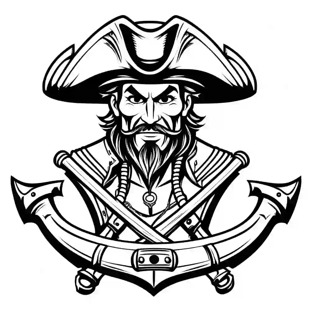 Buccaneer coloring pages