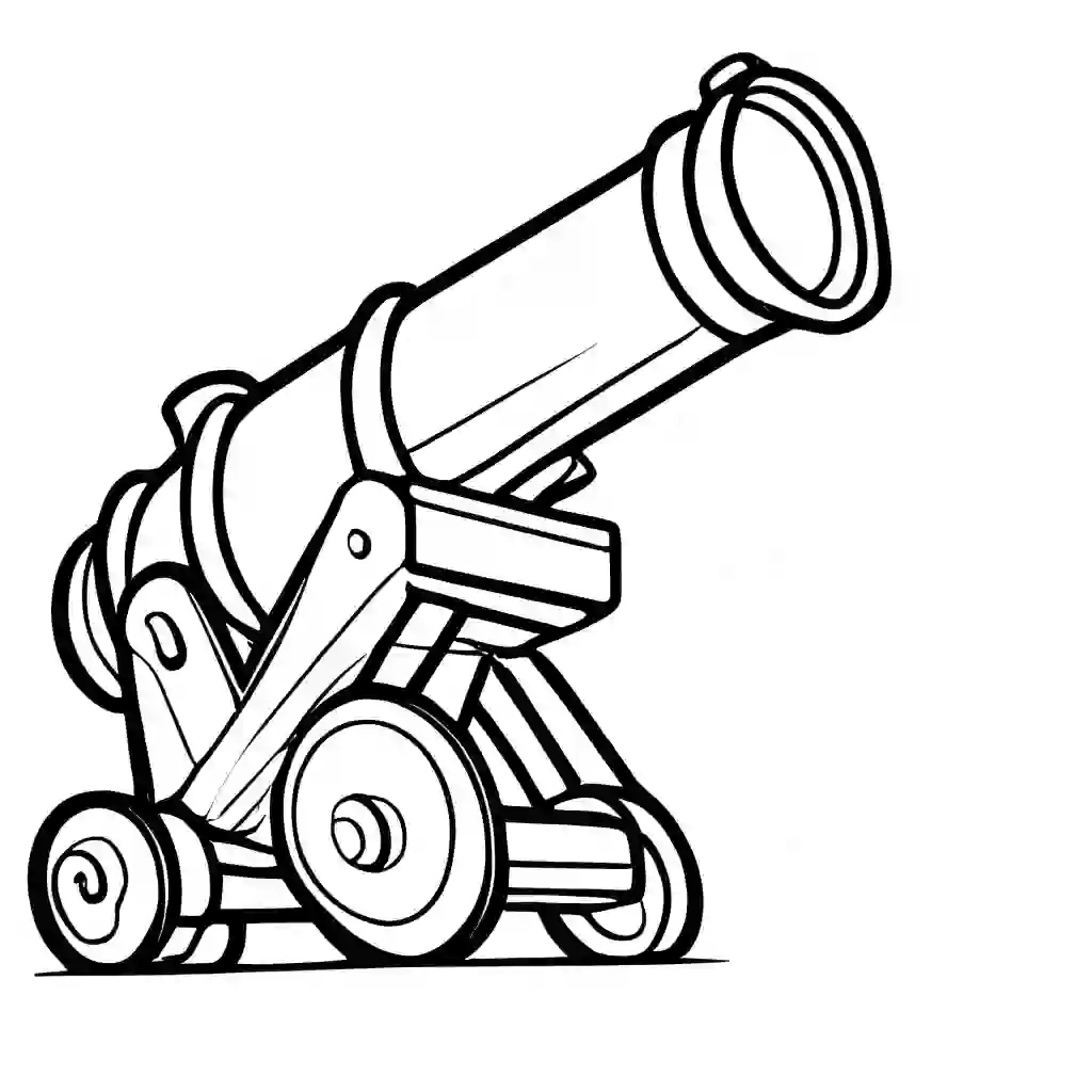 Cannon Printable Coloring Book Pages for Kids