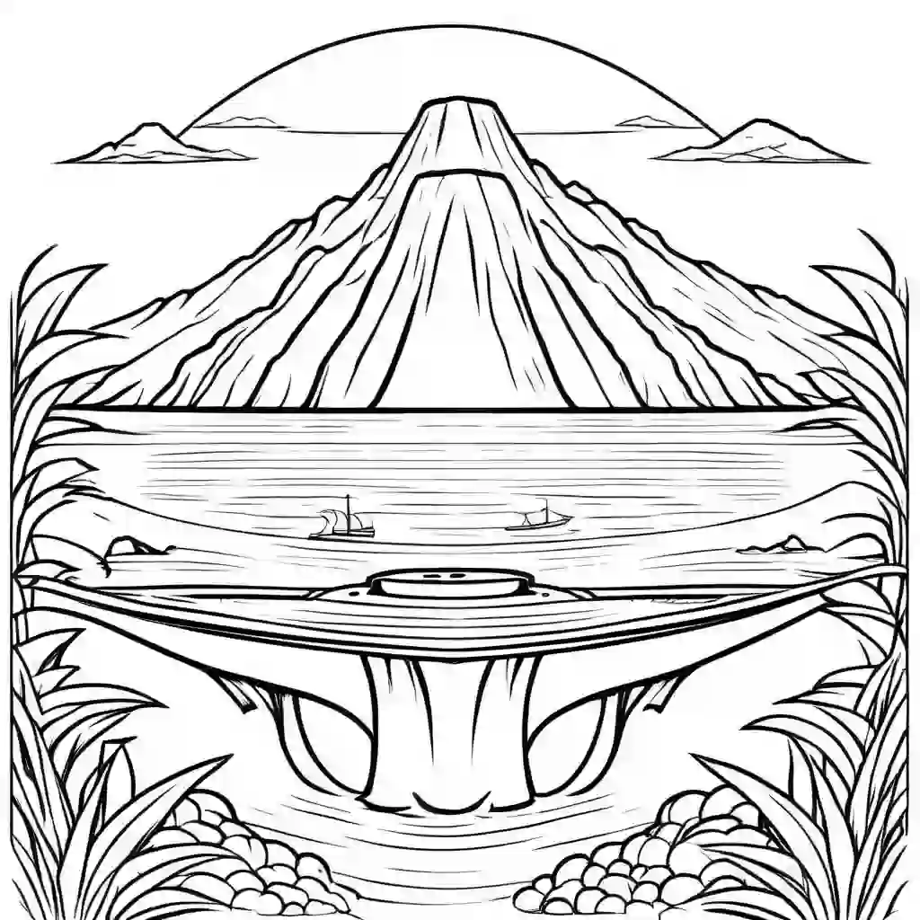 Island coloring pages