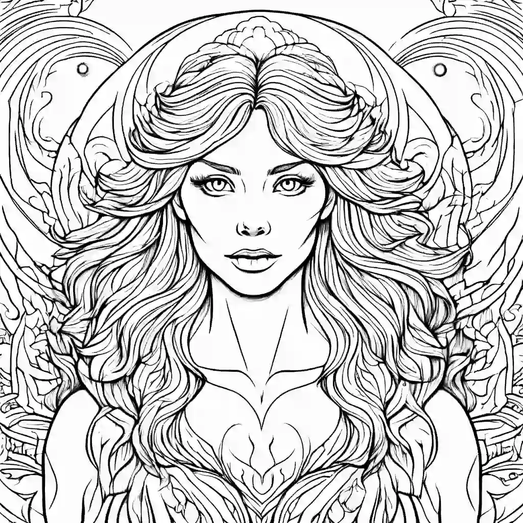 Aurora coloring pages