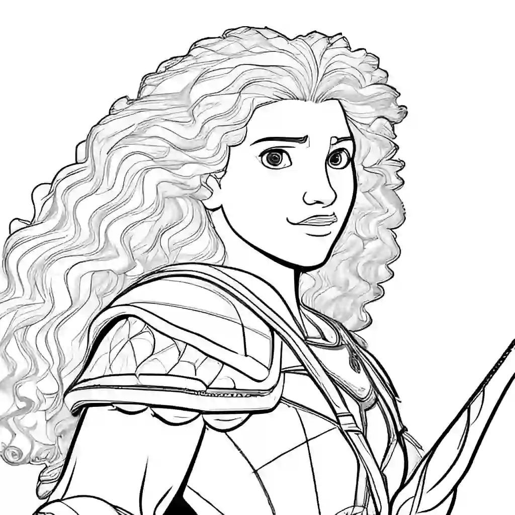 Merida coloring pages