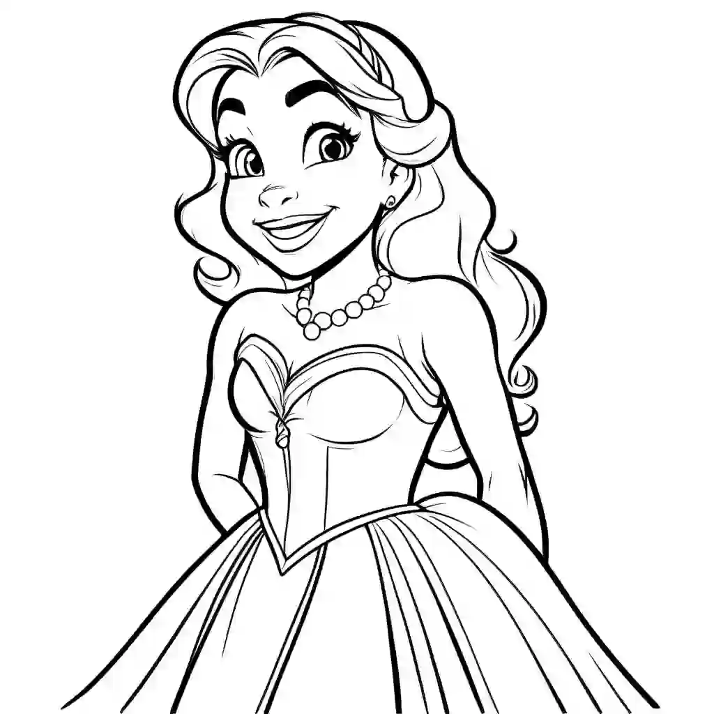 Tiana coloring pages