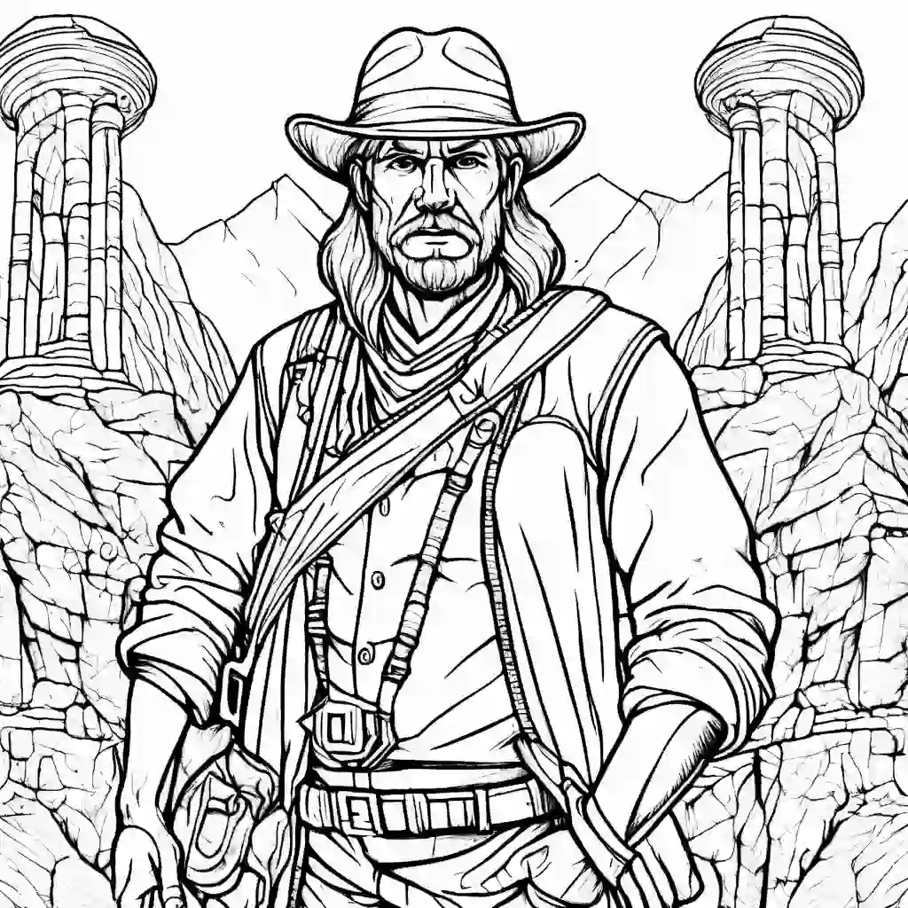 Archeologist coloring pages
