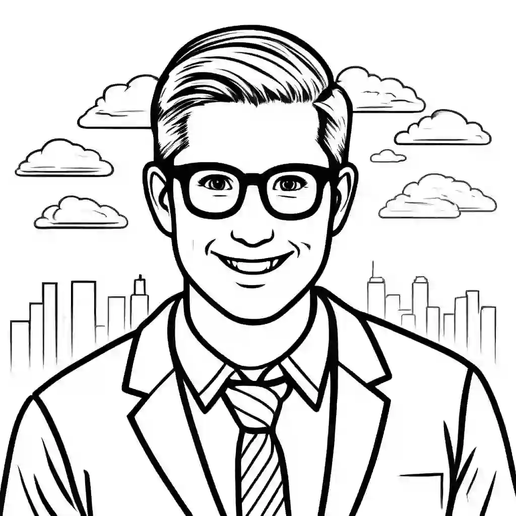 Meteorologist Printable Coloring Book Pages for Kids